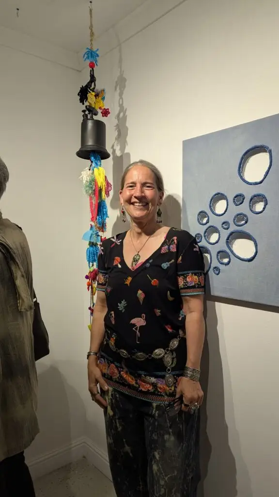 Announcement for an art talk at the Village Fine Arts Center in Milford, Michigan on Wednesday, June 28. Mingle begins at 6:30 p.m., presentation at 7:00 p.m. Speaker will discuss “things to consider” when art making, encouraging artists to trust their process and create without judgment. Open to the public.